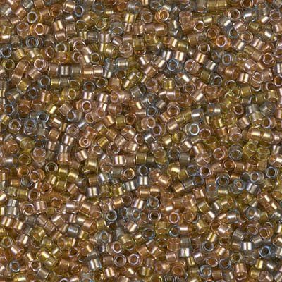 Delica Beads Transparent Color Lined Sand Dune Mix DB981