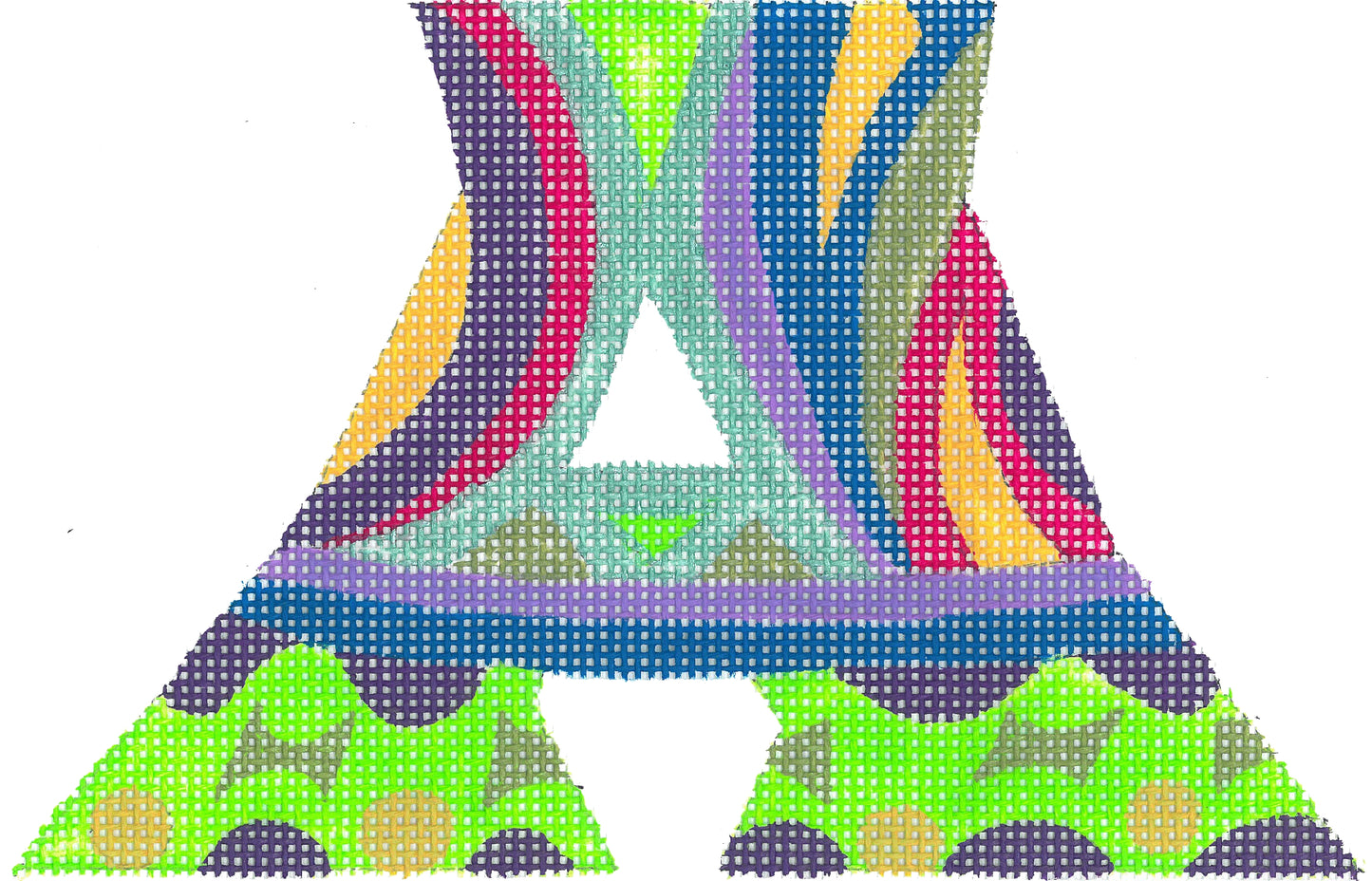 Designer Inspired Initials Letter A