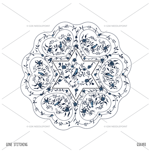 Blue Bird Challah Cover