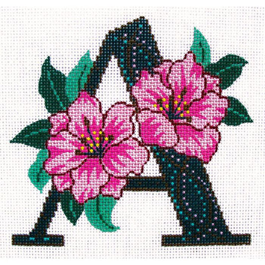 Floral Alphabet Letter A