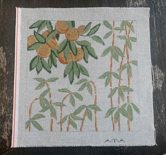 Vintage Aviva Canvas - Oranges #1