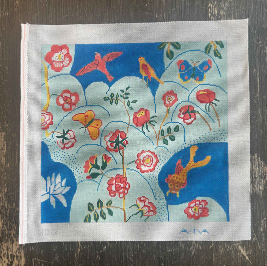 Vintage Aviva Canvas - Nature Square