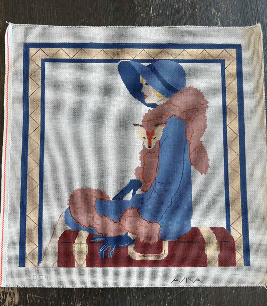 Vintage Aviva Canvas - Art Deco Woman #2