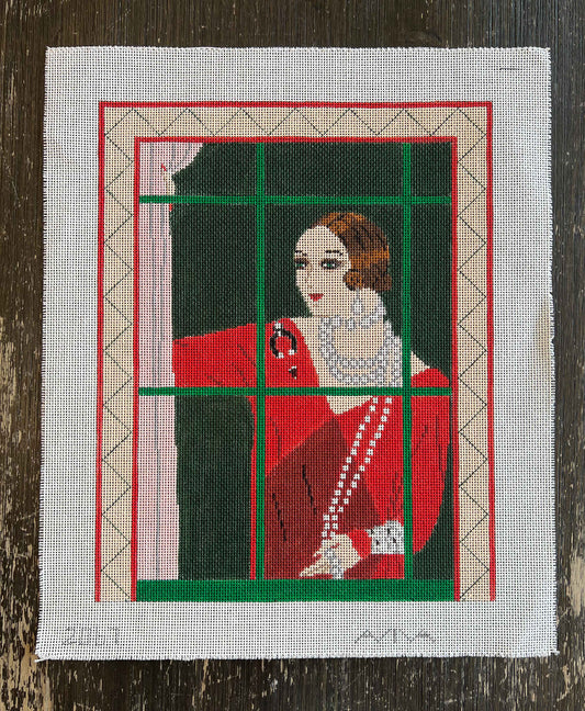 Vintage Aviva Canvas - Art Deco Woman #3