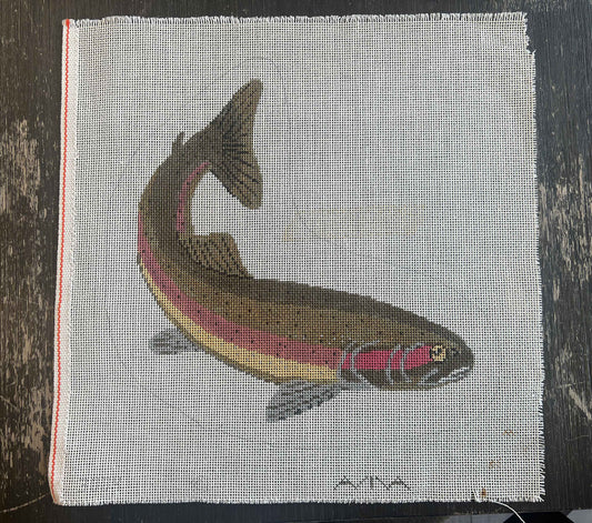 Vintage Aviva Canvas - Rainbow Trout
