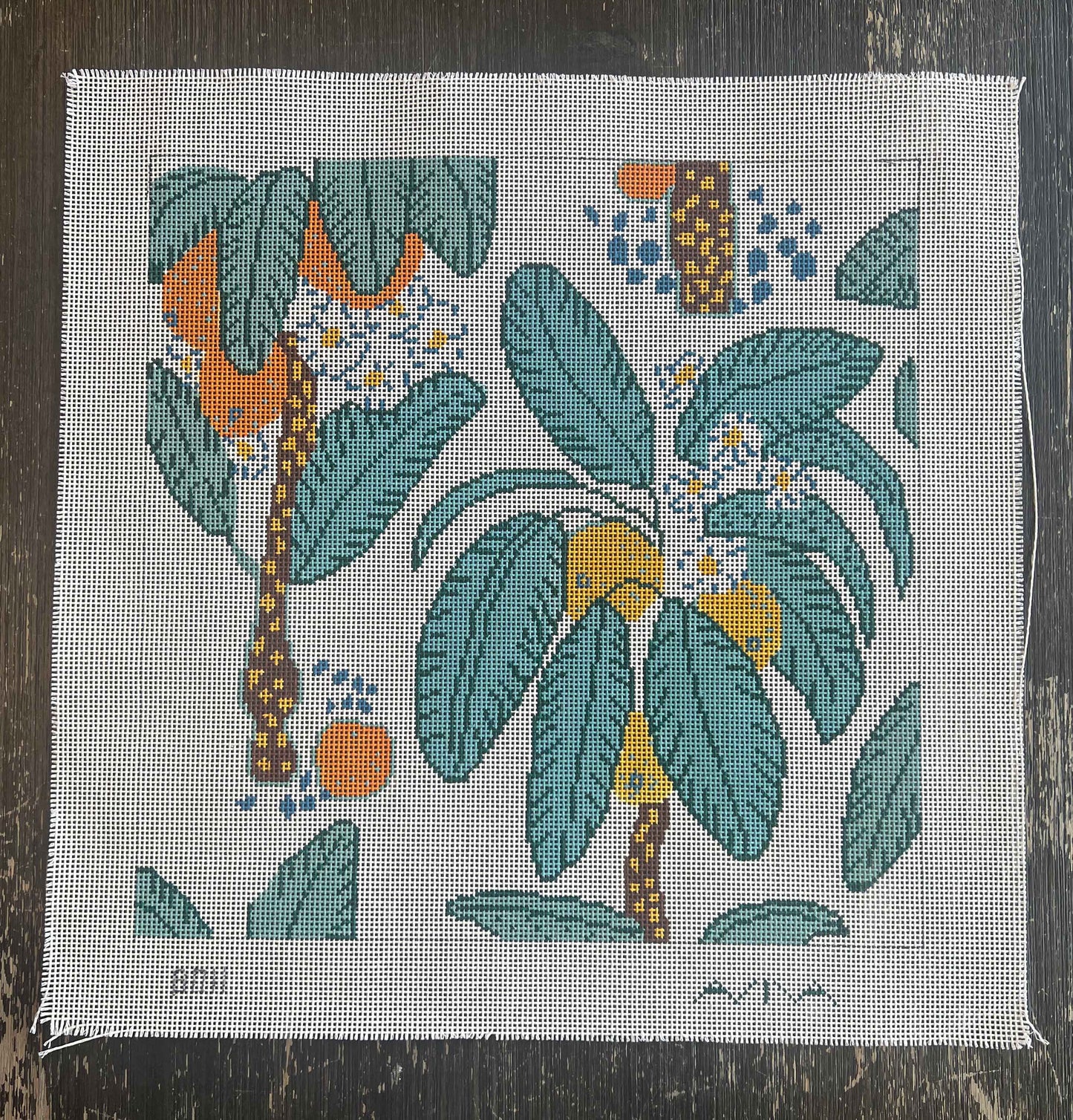 Vintage Aviva Canvas - Oranges #2