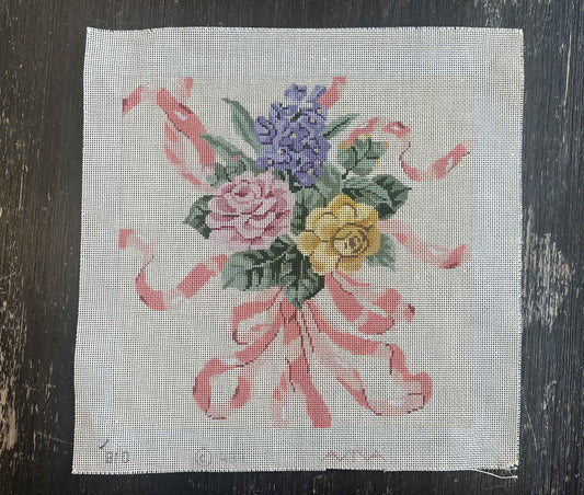 Vintage Aviva Canvas - Floral Bouquet