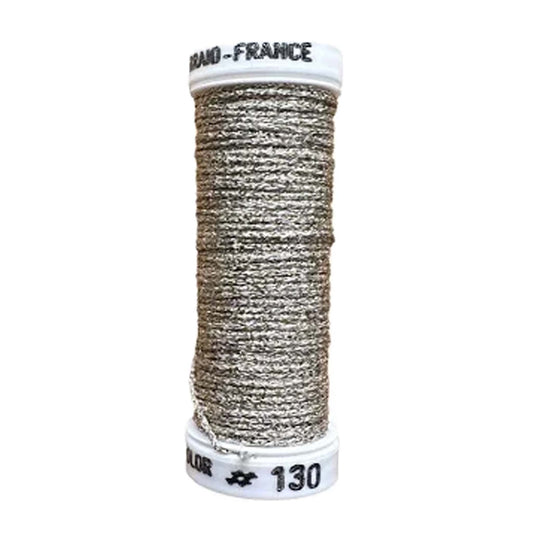 Au Ver a Soie Silver Metallic Braid #16 130