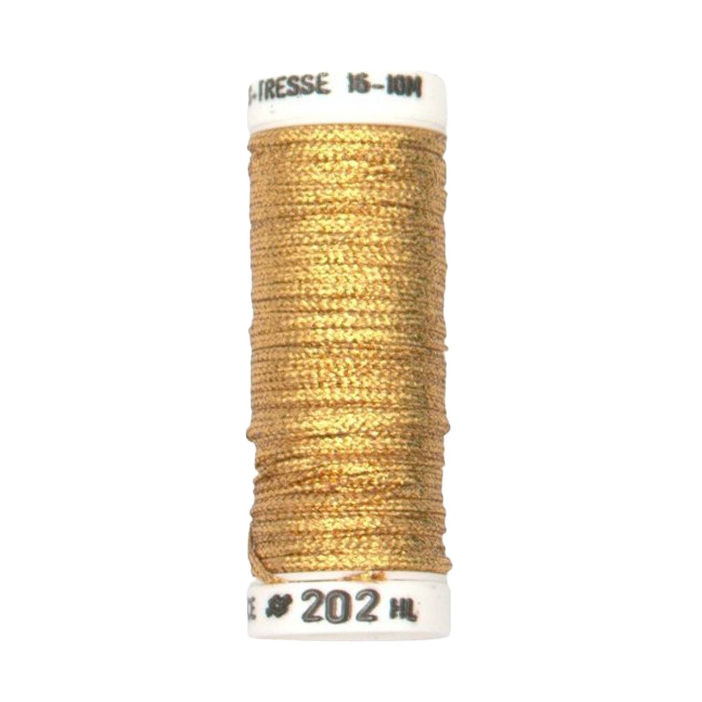 Au Ver a Soie High Lustre Gold Metallic Braid #16 202hl