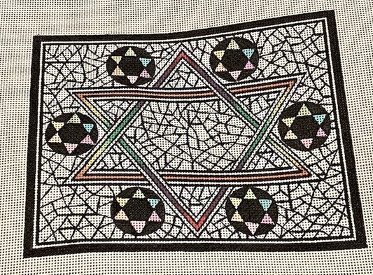 Star in stained glass tefillin