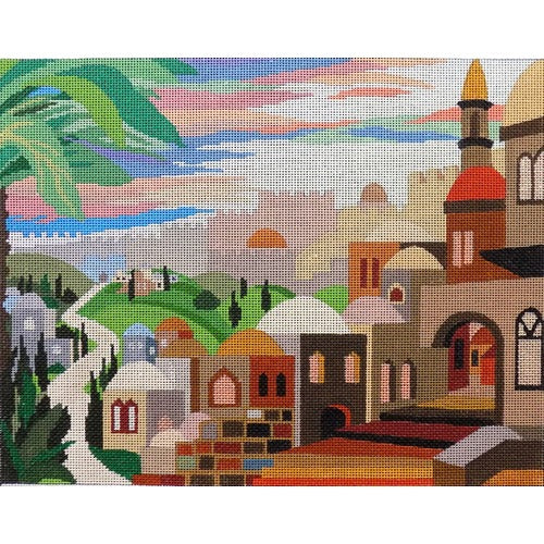 Tower of David Tallit by Bracha Lavee