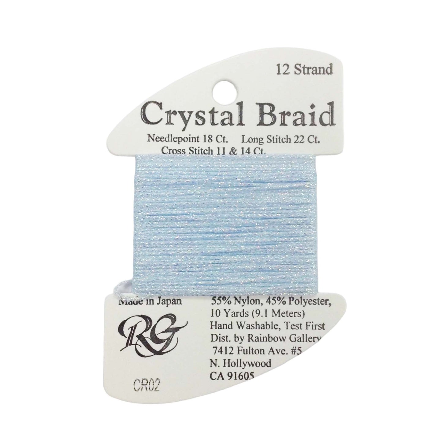 Crystal Braid Baby Blue Pearl 02