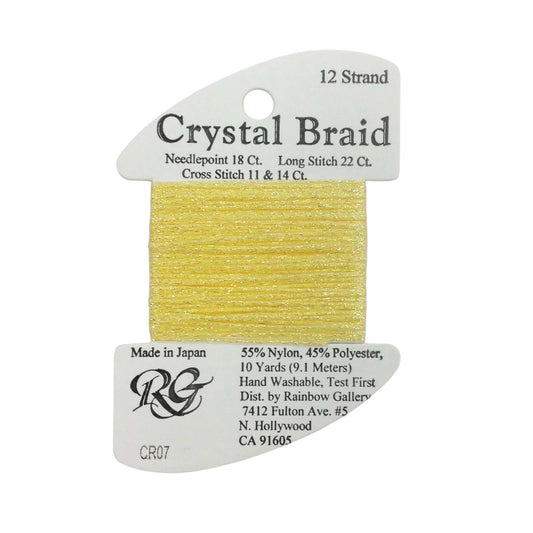 Crystal Braid Yellow Pearl 07