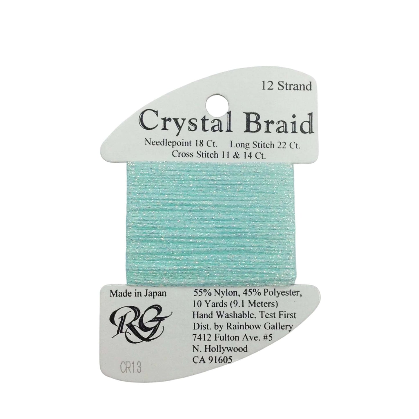 Crystal Braid Aqua Pearl 13