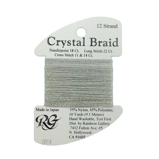 Crystal Braid Silver Pearl 14