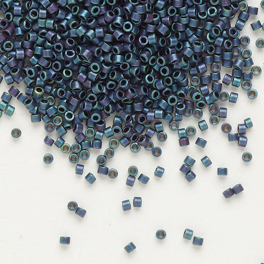 Delica Beads Metallic Blue Iris DB025