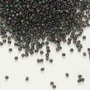 Delica Beads  Opaque Metallic Dark Green Matte DB327