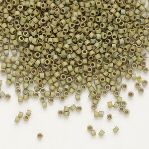 Delica Bead Opaque Light Olive Gold Luster Matte DB372
