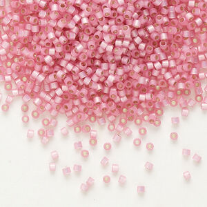 Delica Beads Silver Lined Pink Alabaster DB625