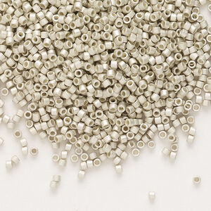 Delica Beads Galvanized Silver Frost Semi-Frosted DB1151