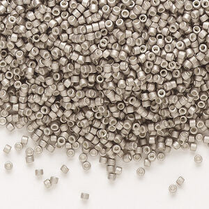 Delica Beads Galvanized Pewter Semi-Frosted DB1159