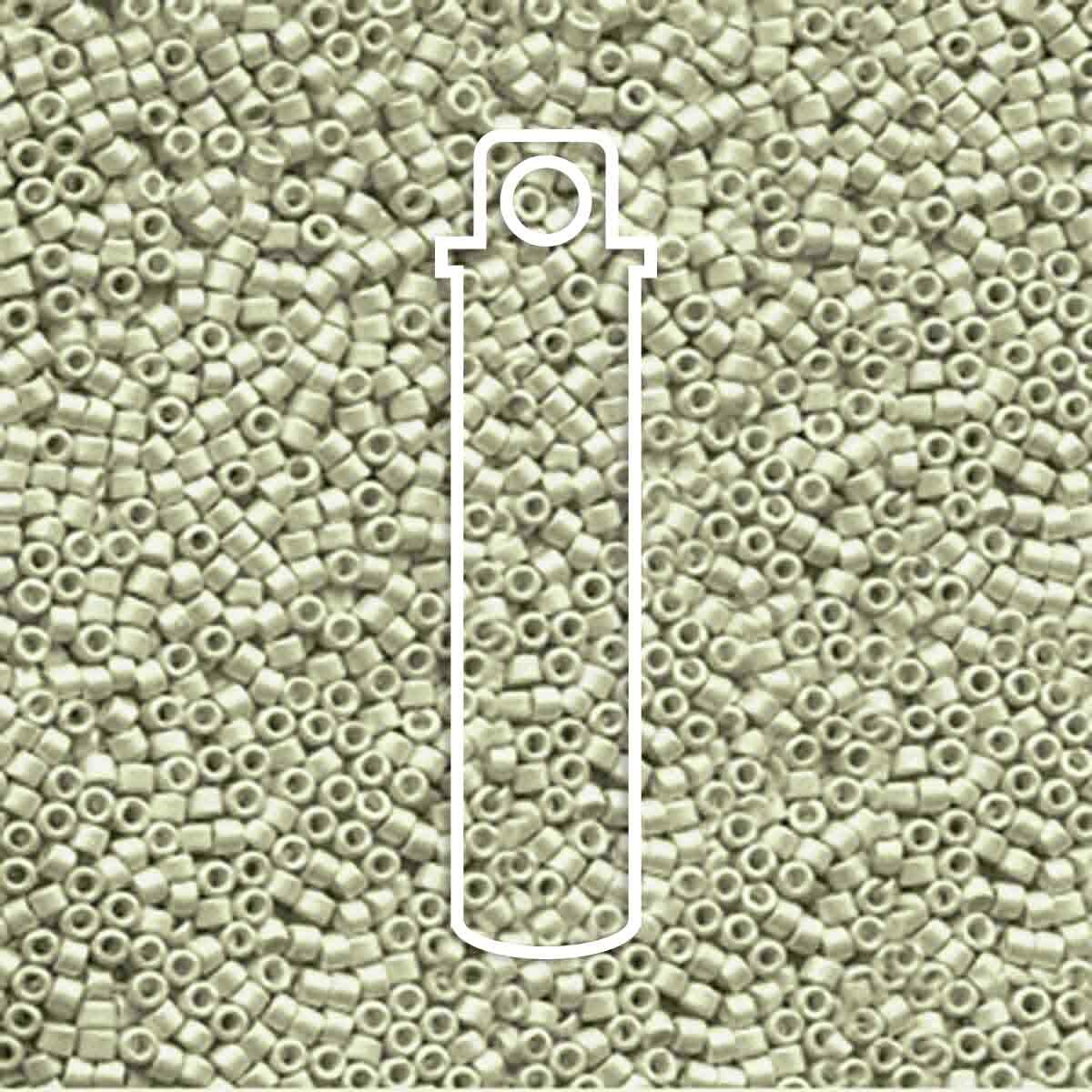 Delica Beads Galvanized Aloe Green Matte DB1170