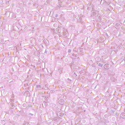 Delica Bead Pink Lined Crystal Ab DB055