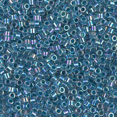 Delica Bead Marine Blue Lined Crystal Ab DB058