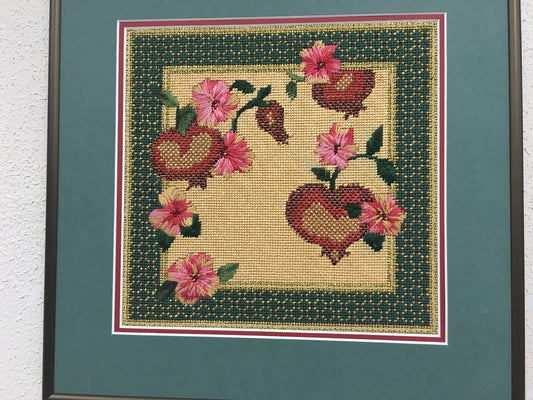 Pomegranates with Flowers