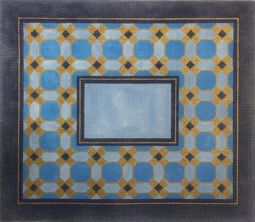 Blue Geometric  Tallit