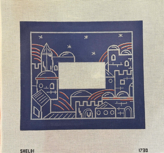 Blue Jerusalem Tallit by Shelbi