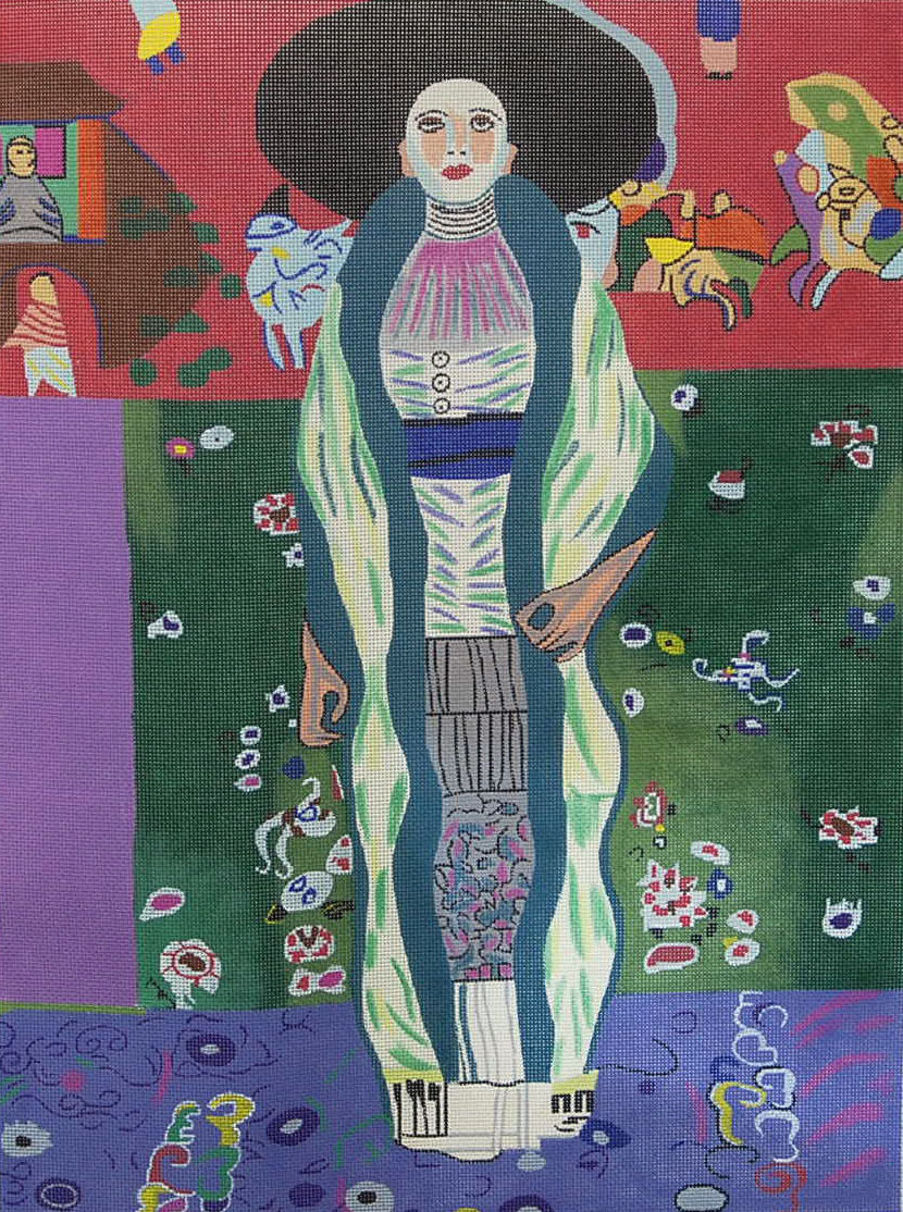 Klimt adaptation of Portrait of Adele Bloch-Bauer II