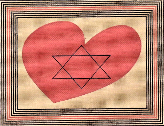 Star in Heart Tallit