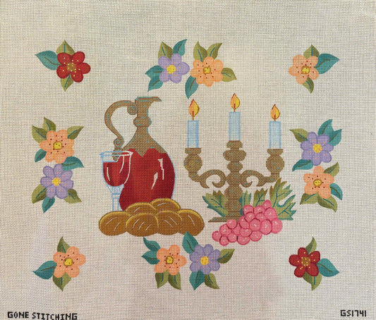 Floral Challah Cover