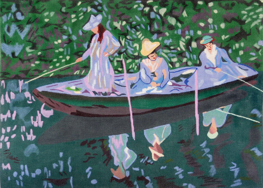 Resting Under the Lilies Monet