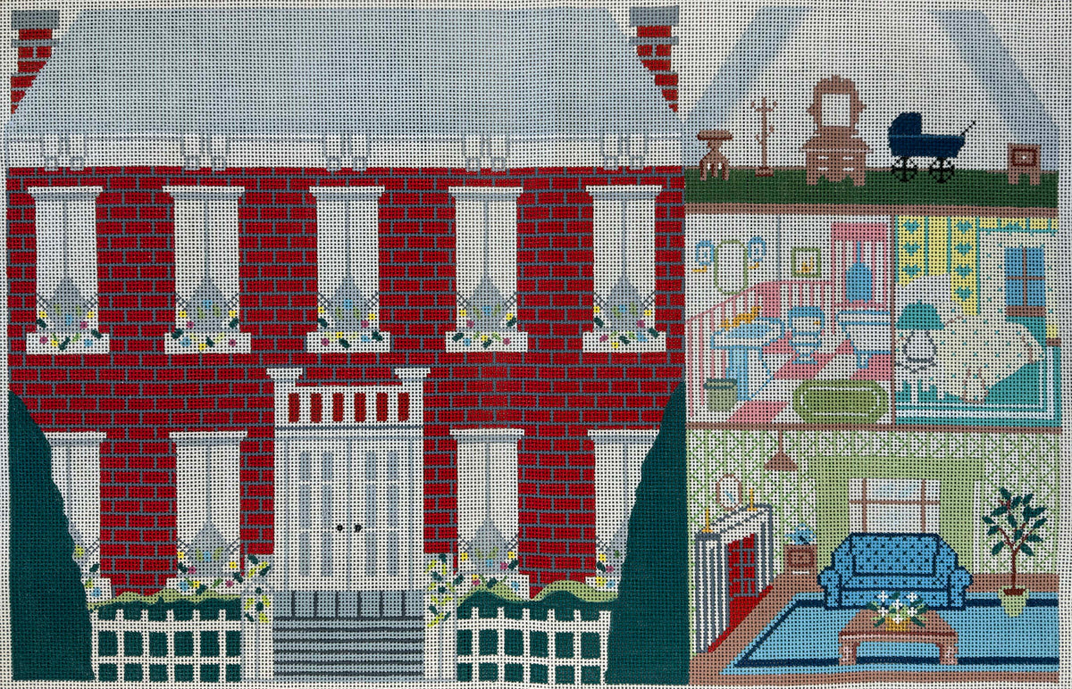 Vintage Canvas - Colonial Dollhouse