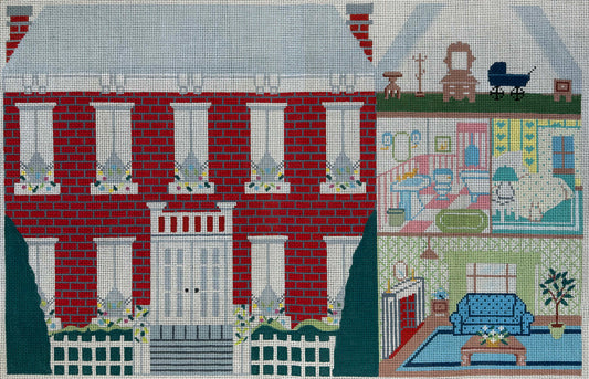 Vintage Canvas - Colonial Dollhouse