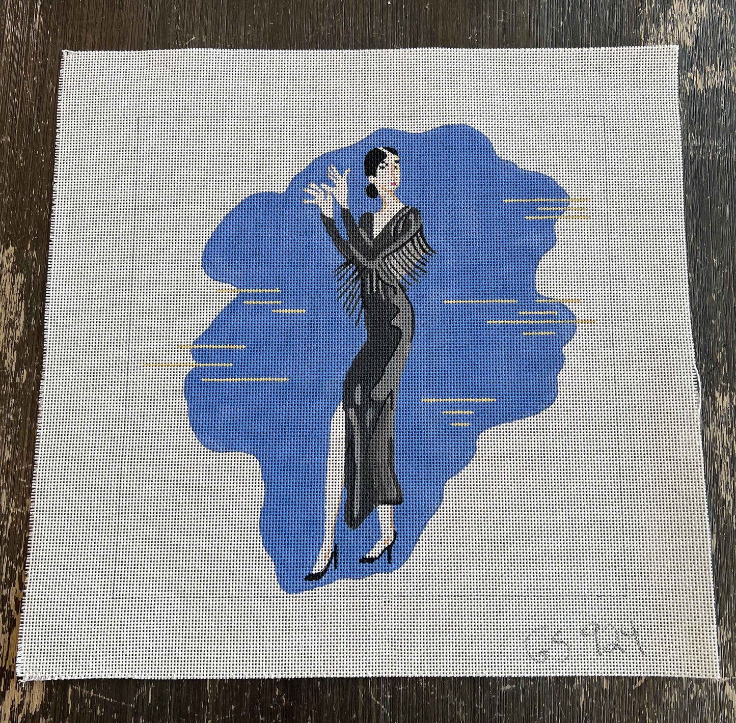 Vintage Canvas - Dancing Woman