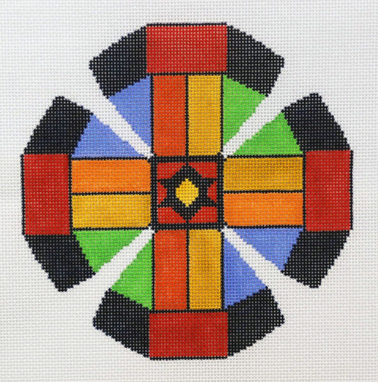 Rainbow Stripes and Stars Kippa
