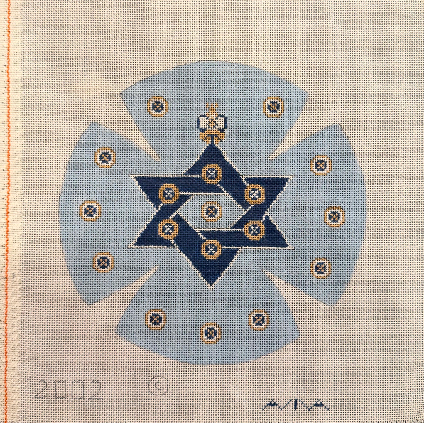 Stars and Circles Kippa