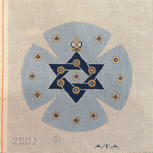 Stars and Circles Kippa