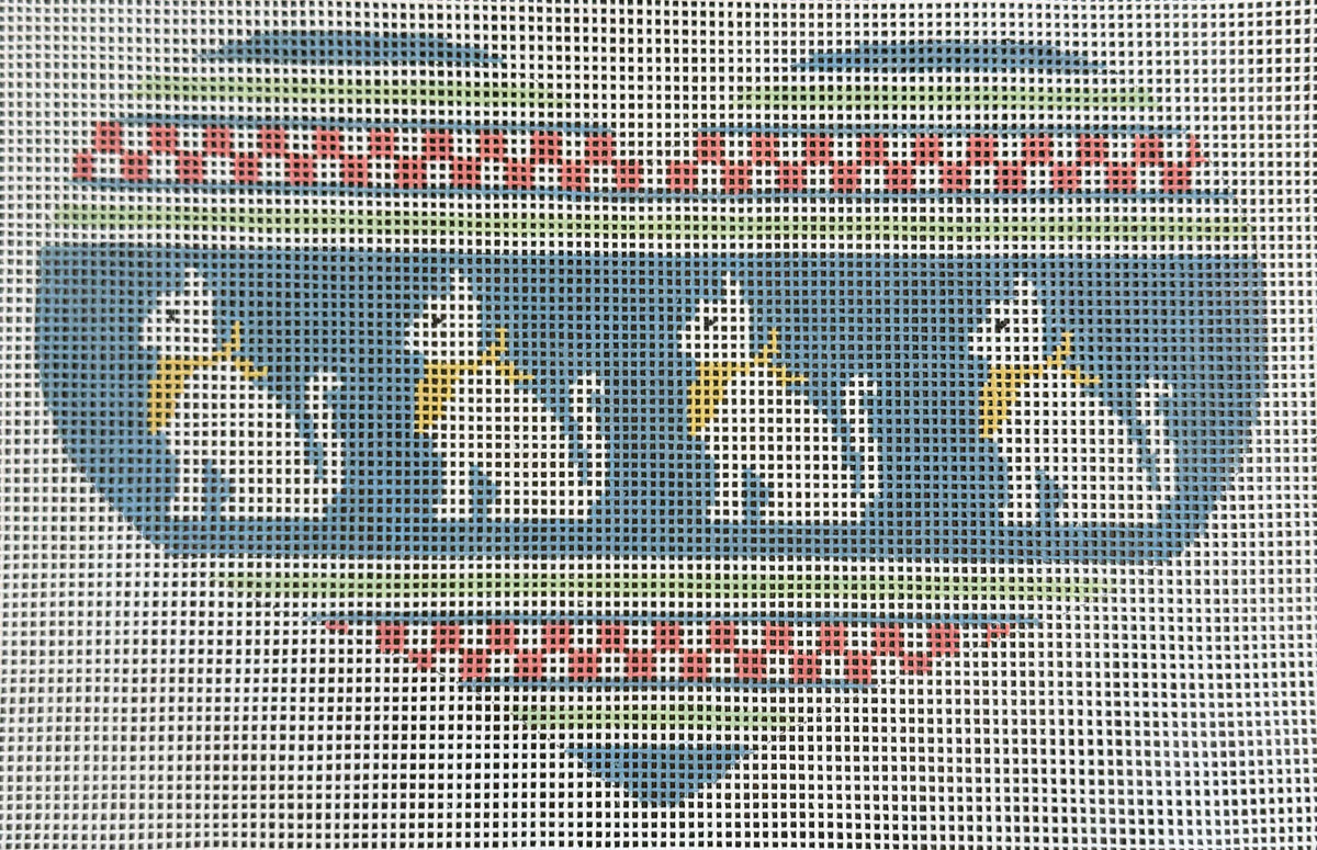 Vintage Canvas - Country Kitsch Heart with Cats