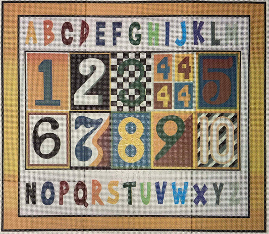 Colorful Alphabet and Numbers