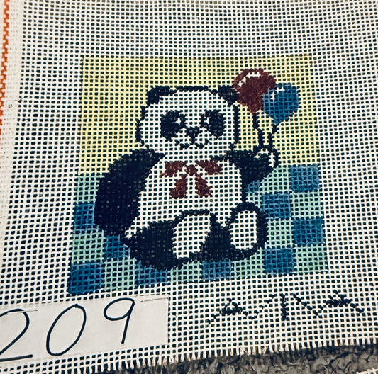 Panda with Balloons: Beginner Canvas