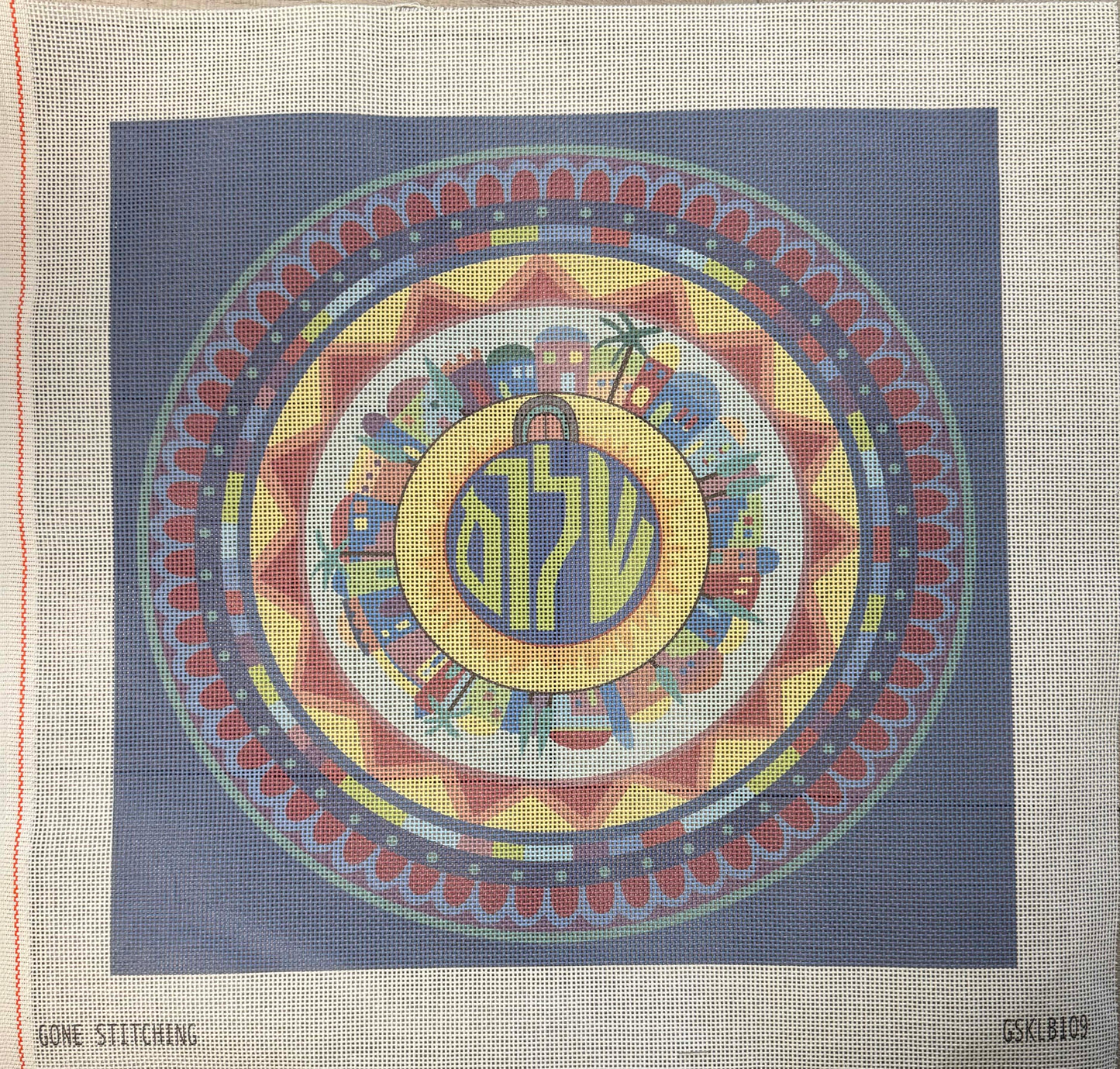 Shalom Mandala Challah Cover - UV Printed