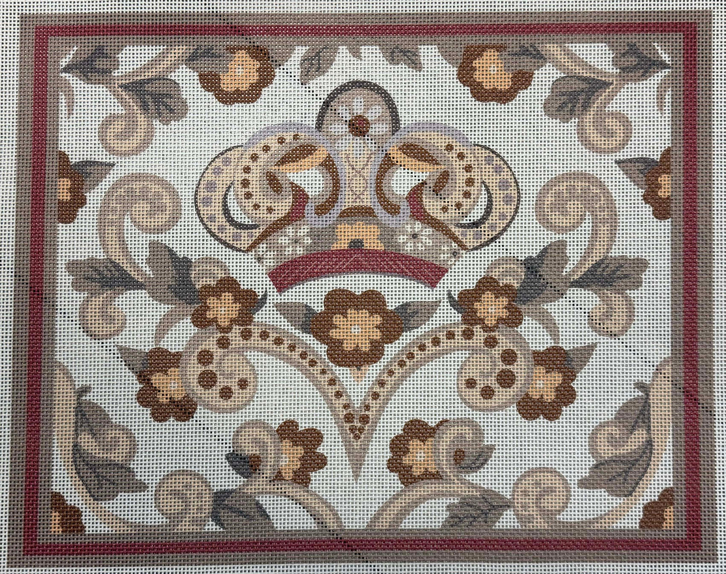 Red Tallit with Crown - UV Printed