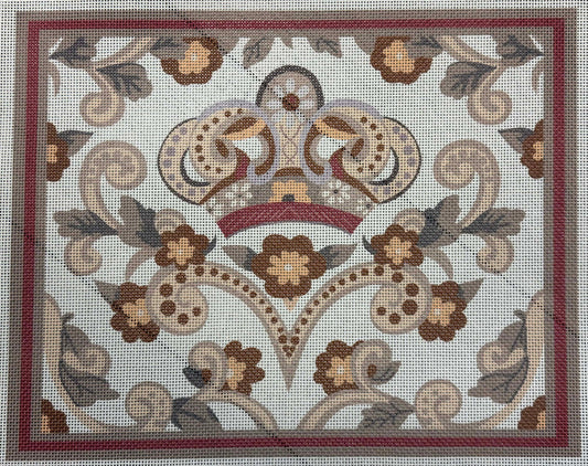 Red Tallit with Crown - UV Printed