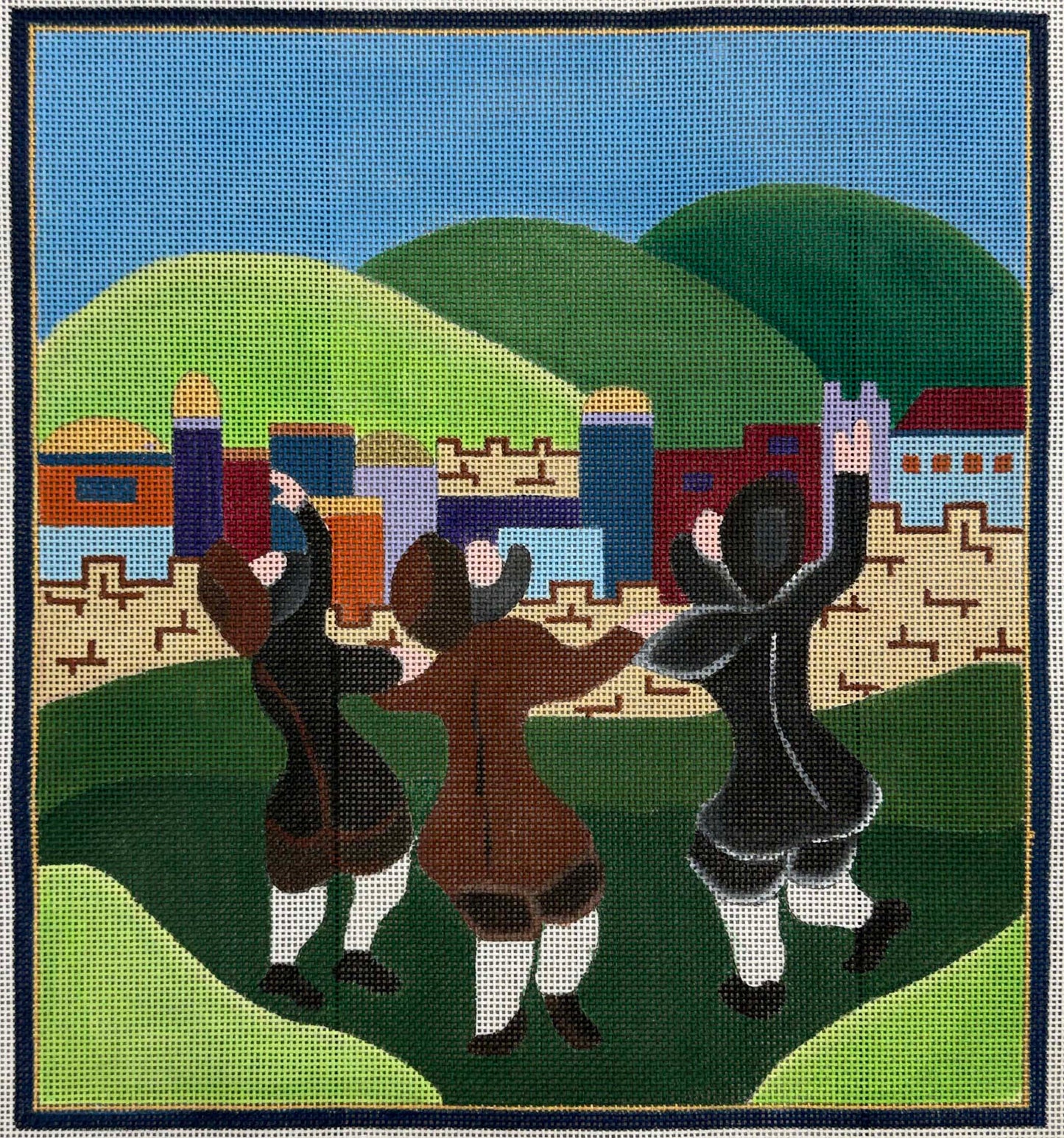 Dancing Chassidim Tallit
