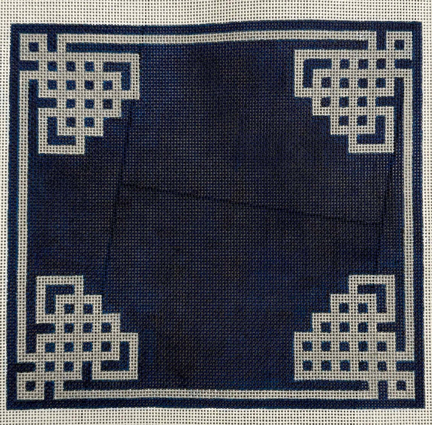 Blue Greek Key Tefillin