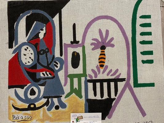 Picasso Femme Latelier - Handpainted